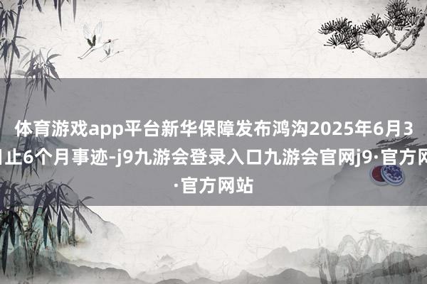 体育游戏app平台新华保障发布鸿沟2025年6月30日止6个月事迹-j9九游会登录入口九游会官网j9·官方网站